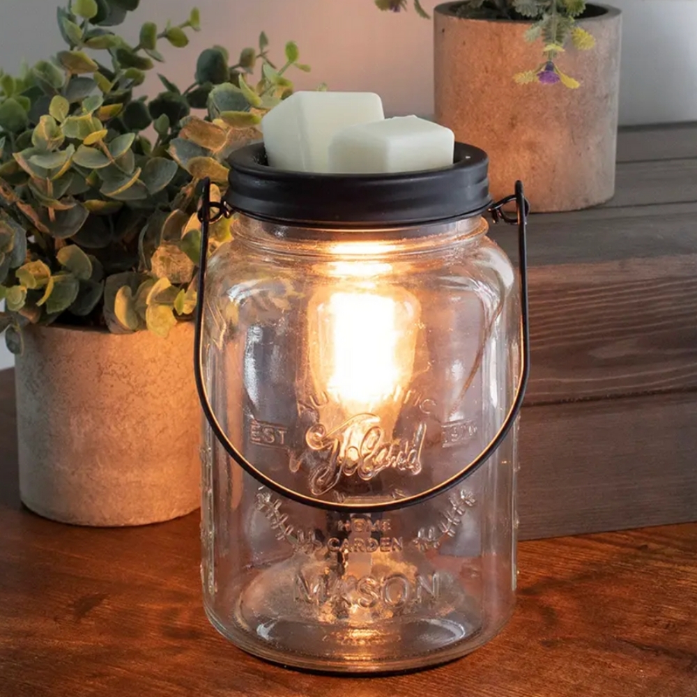 Mason Jar Vintage Bulb Illumination Fragrance Warmer